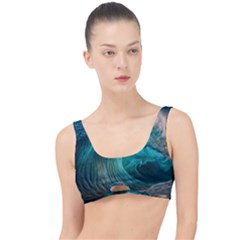 Tsunami Waves Ocean Sea Water Rough Seas The Little Details Bikini Top by Pakemis