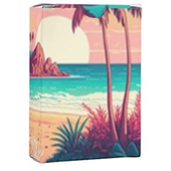 Palm Trees Tropical Ocean Sunset Sunrise Landscape Playing Cards Single Design (rectangle) With Custom Box