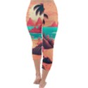 Tropical Beach Sea Jungle Ocean Landscape Capri Winter Leggings  View4