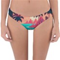 Tropical Beach Sea Jungle Ocean Landscape Reversible Hipster Bikini Bottoms View1