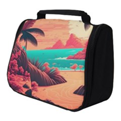 Tropical Beach Sea Jungle Ocean Landscape Full Print Travel Pouch (small) by Pakemis