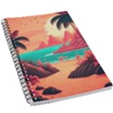 Tropical Beach Sea Jungle Ocean Landscape 5.5  x 8.5  Notebook View1