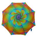 Contemporary Fluid Art Pattern In Bright Colors Hook Handle Umbrellas (Small) View1