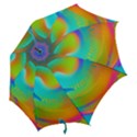 Contemporary Fluid Art Pattern In Bright Colors Hook Handle Umbrellas (Small) View2