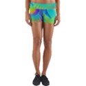 Contemporary Fluid Art Pattern In Bright Colors Yoga Shorts View1