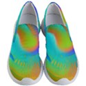 Contemporary Fluid Art Pattern In Bright Colors Women s Lightweight Slip Ons View1