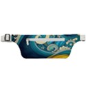 Waves Wave Ocean Sea Abstract Whimsical Abstract Art Active Waist Bag View1