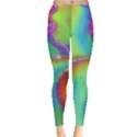 Modern Abstract Liquid Art Pattern Leggings  View1