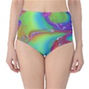 Modern Abstract Liquid Art Pattern Classic High-Waist Bikini Bottoms View1