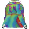 Modern Abstract Liquid Art Pattern Rounded Multi Pocket Backpack View3