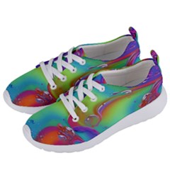 Modern Abstract Liquid Art Pattern Women s Lightweight Sports Shoes by GardenOfOphir