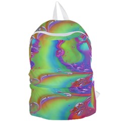 Modern Abstract Liquid Art Pattern Foldable Lightweight Backpack by GardenOfOphir