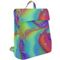 Modern Abstract Liquid Art Pattern Flap Top Backpack View2