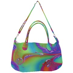 Modern Abstract Liquid Art Pattern Removal Strap Handbag by GardenOfOphir