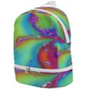 Modern Abstract Liquid Art Pattern Zip Bottom Backpack View1