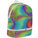 Modern Abstract Liquid Art Pattern Zip Bottom Backpack View2