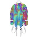 Modern Abstract Liquid Art Pattern Zip Bottom Backpack View3