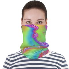 Modern Abstract Liquid Art Pattern Face Seamless Bandana (adult) by GardenOfOphir