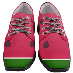 Watermelon Fruit Summer Red Fresh Food Healthy Women Heeled Oxford Shoes by Wegoenart