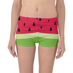 Watermelon Fruit Food Healthy Vitamins Nutrition Reversible Boyleg Bikini Bottoms by Wegoenart