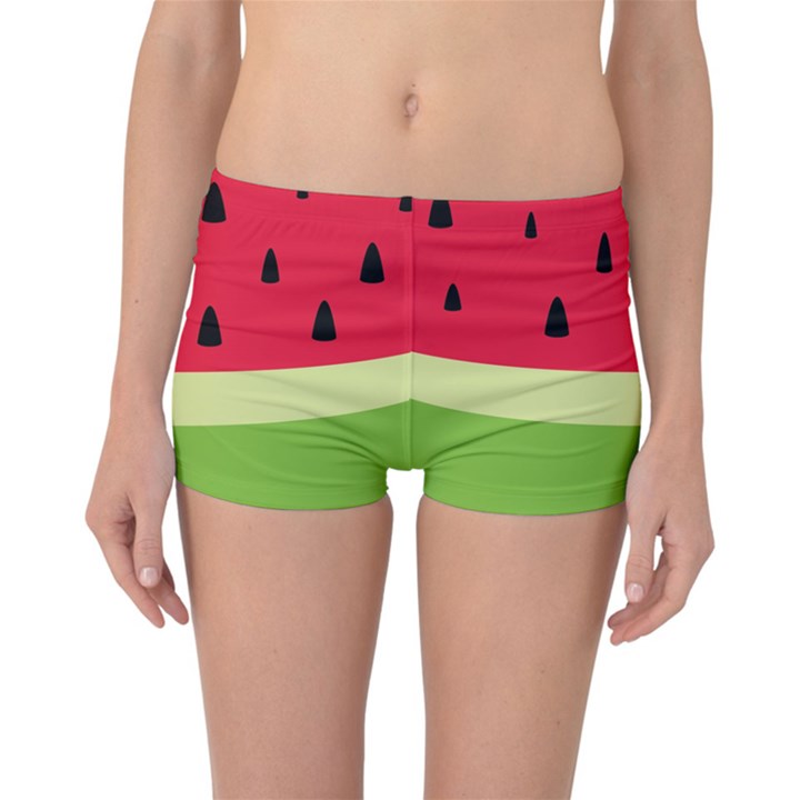 Watermelon Fruit Food Healthy Vitamins Nutrition Reversible Boyleg Bikini Bottoms