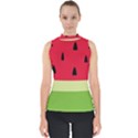 Watermelon Fruit Food Healthy Vitamins Nutrition Mock Neck Shell Top View1