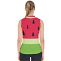 Watermelon Fruit Food Healthy Vitamins Nutrition Mock Neck Shell Top View2