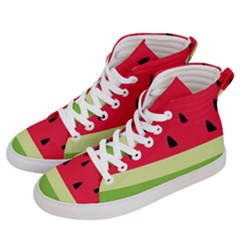 Watermelon Fruit Food Healthy Vitamins Nutrition Women s Hi-top Skate Sneakers by Wegoenart