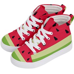 Watermelon Fruit Food Healthy Vitamins Nutrition Kids  Hi-top Skate Sneakers by Wegoenart