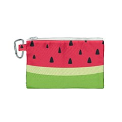 Watermelon Fruit Food Healthy Vitamins Nutrition Canvas Cosmetic Bag (small) by Wegoenart