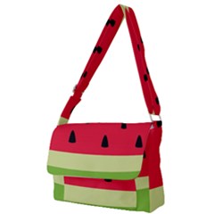 Watermelon Fruit Food Healthy Vitamins Nutrition Full Print Messenger Bag (s) by Wegoenart