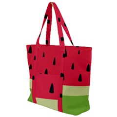 Watermelon Fruit Food Healthy Vitamins Nutrition Zip Up Canvas Bag by Wegoenart