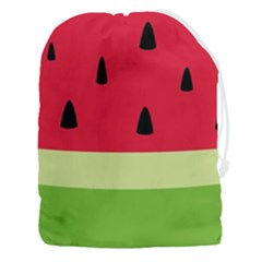 Watermelon Fruit Food Healthy Vitamins Nutrition Drawstring Pouch (3xl) by Wegoenart