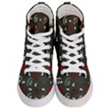 Art Halloween Pattern Creepy Design Digital Papers Men s Hi-Top Skate Sneakers View1