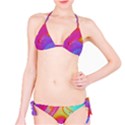 Beautiful Fluid Shapes In A Flowing Background Classic Bikini Set View1