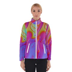 Beautiful Fluid Shapes In A Flowing Background Women s Bomber Jacket by GardenOfOphir