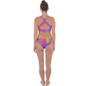 Beautiful Fluid Shapes In A Flowing Background Cross Back Hipster Bikini Set View2