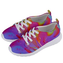 Beautiful Fluid Shapes In A Flowing Background Women s Lightweight Sports Shoes by GardenOfOphir