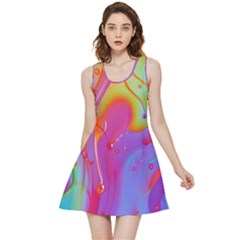 Beautiful Fluid Shapes In A Flowing Background Inside Out Reversible Sleeveless Dress by GardenOfOphir