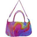 Beautiful Fluid Shapes In A Flowing Background Removal Strap Handbag View1