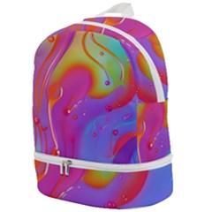 Beautiful Fluid Shapes In A Flowing Background Zip Bottom Backpack by GardenOfOphir