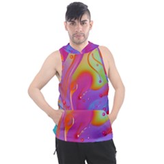 Beautiful Fluid Shapes In A Flowing Background Men s Sleeveless Hoodie by GardenOfOphir