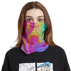 Beautiful Fluid Shapes In A Flowing Background Face Covering Bandana (two Sides) by GardenOfOphir