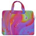 Beautiful Fluid Shapes In A Flowing Background MacBook Pro 13  Double Pocket Laptop Bag View1