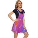 Beautiful Fluid Shapes In A Flowing Background Apron Dress View3