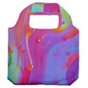 Beautiful Fluid Shapes In A Flowing Background Premium Foldable Grocery Recycle Bag View2