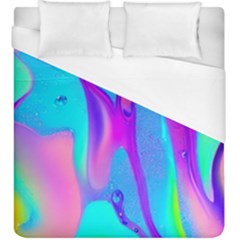 Colorful Abstract Fluid Art Pattern Duvet Cover (King Size)