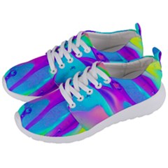 Colorful Abstract Fluid Art Pattern Men s Lightweight Sports Shoes by GardenOfOphir