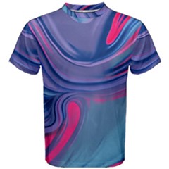 Liquid Art Pattern - Fluid Art Men s Cotton Tee by GardenOfOphir