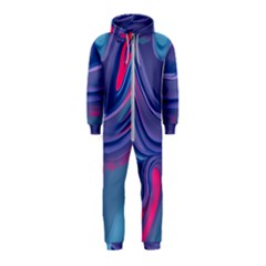 Liquid Art Pattern - Fluid Art Hooded Jumpsuit (kids) by GardenOfOphir